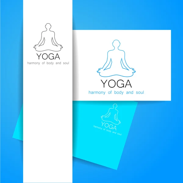 Lotos yoga meditatie — Stockvector