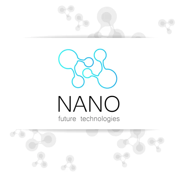 Nano logo vector — Stockvector