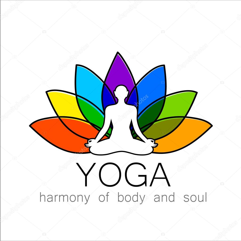 Yoga vector logo design template. Stock Illustration by ...