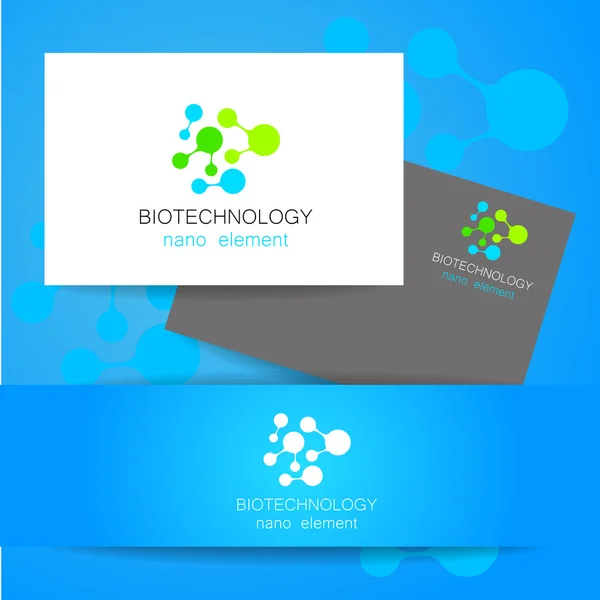 Biotechnologie logo vect — Stockový vektor