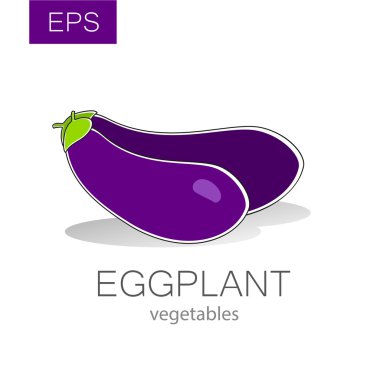 Patlıcan sebze vektör