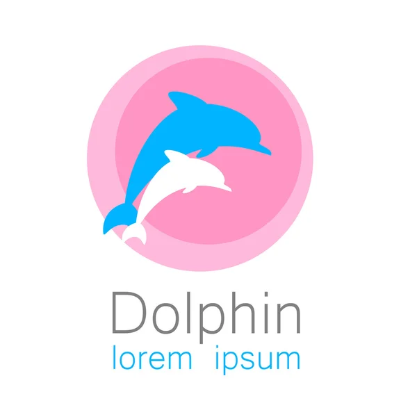 Vettore segno delfino — Vettoriale Stock