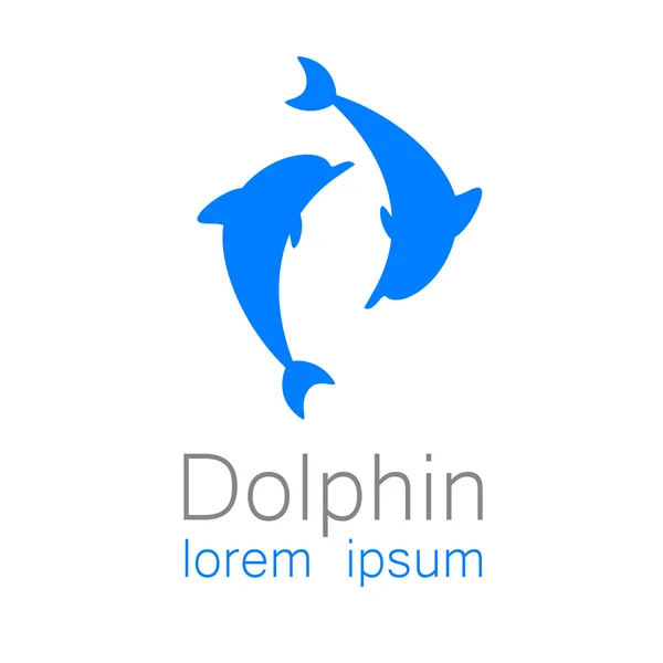 Vettore segno delfino — Vettoriale Stock