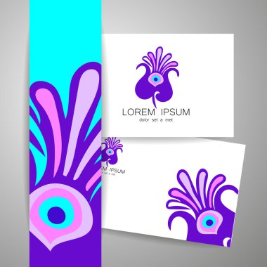 Çiçek logo şablonu