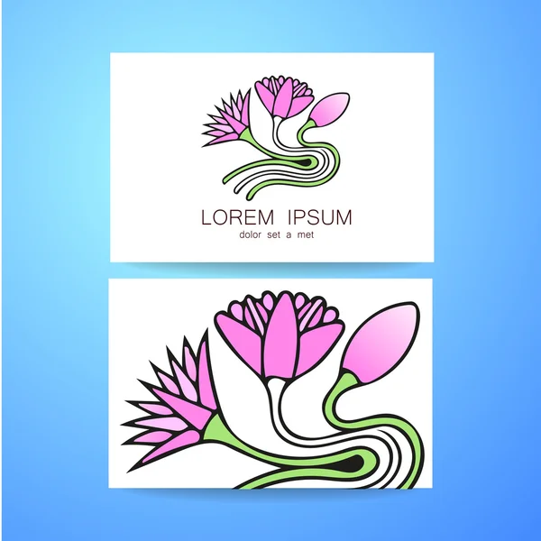 Lotus logo de estilo — Archivo Imágenes Vectoriales