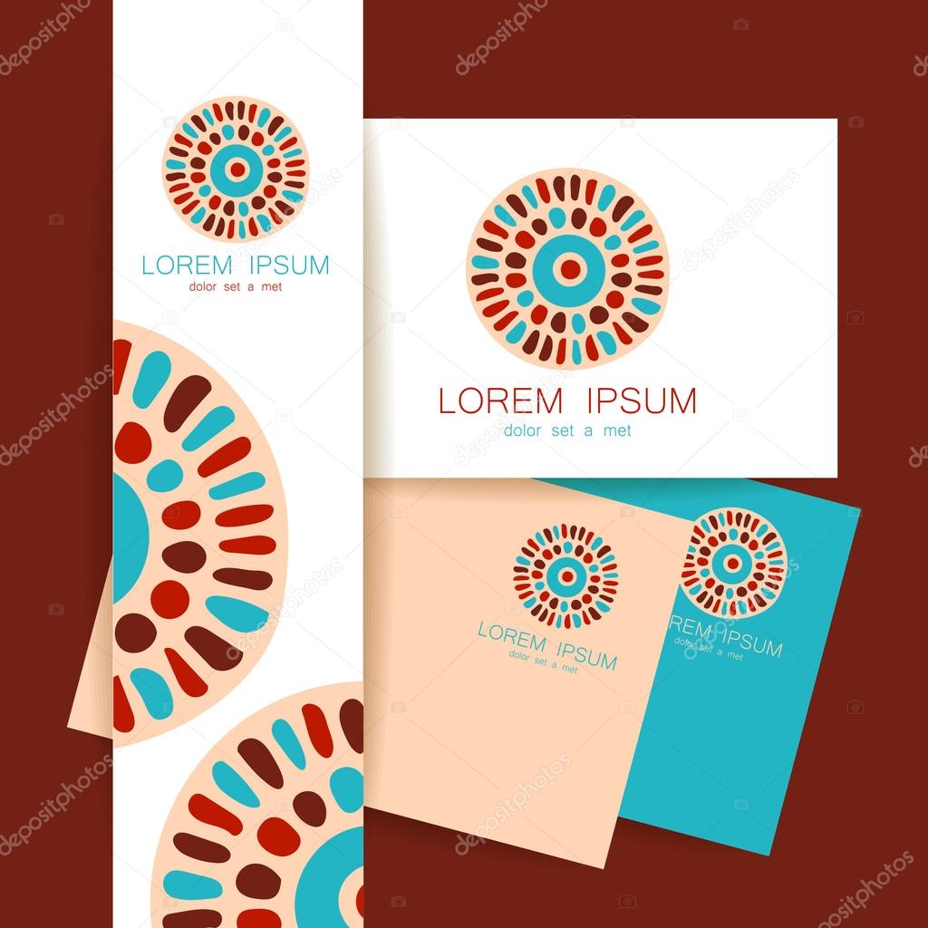 Tribal design - template logo. Ethnic corporate identity.