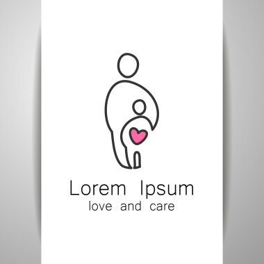 aşk bakım logo şablonu 
