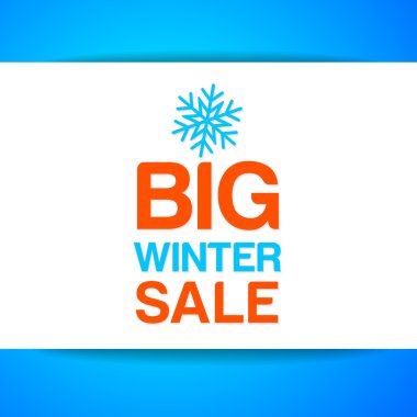 büyük kış satış şablonu