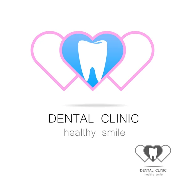 Logotipo da clínica dentária —  Vetores de Stock