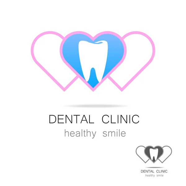 Logo de la clínica dental — Archivo Imágenes Vectoriales