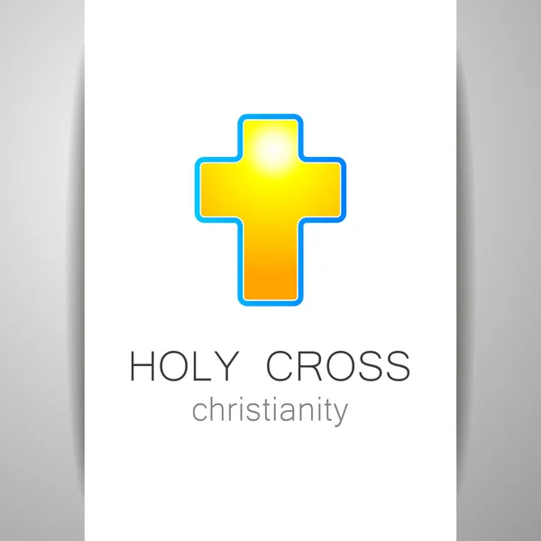 Holy cross logo — Stock Vector