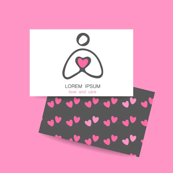 Logo Love care — Image vectorielle