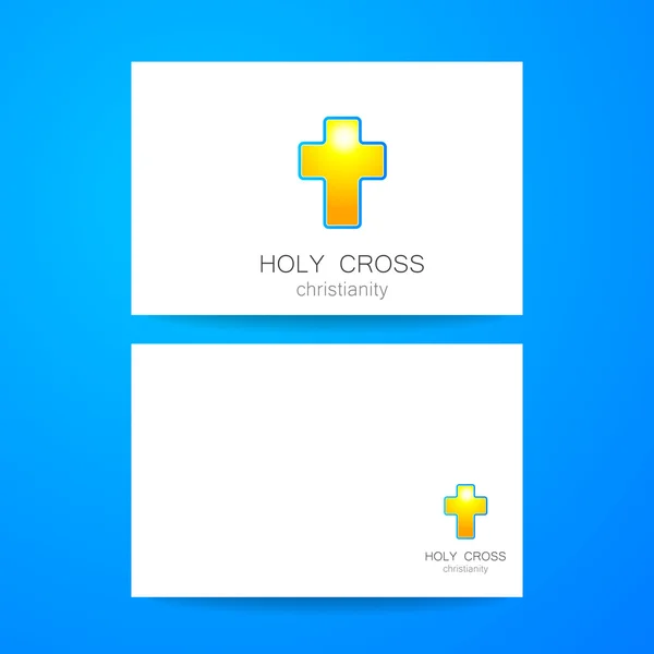 Holy cross logo — Stock Vector