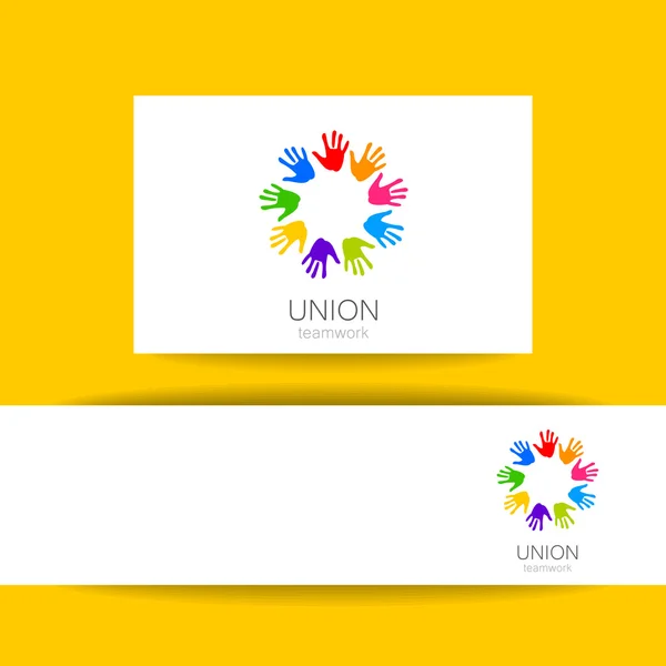 Шаблон логотипа профсоюза — стоковый вектор
