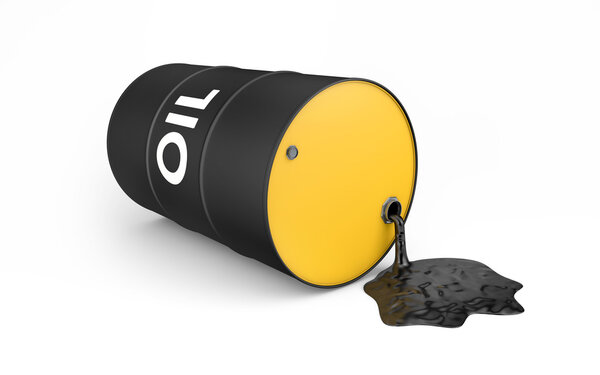 Oil is spilling from the barrel