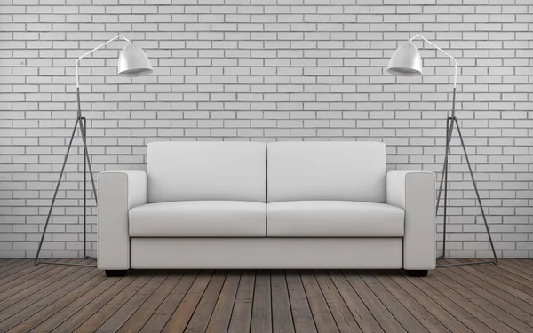 Zeitgenössisches Zimmer mit Sofa — Stockfoto