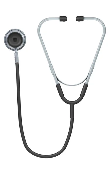 Stethoscope isolated on white — Stock Photo, Image