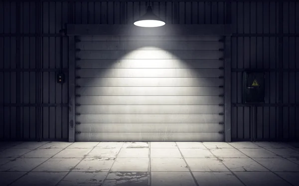 Warehouse loading dock inside. 3D rendering — Stock Image Warehouse loading dock inside. 3D rendering Royalty Free Stock Photos