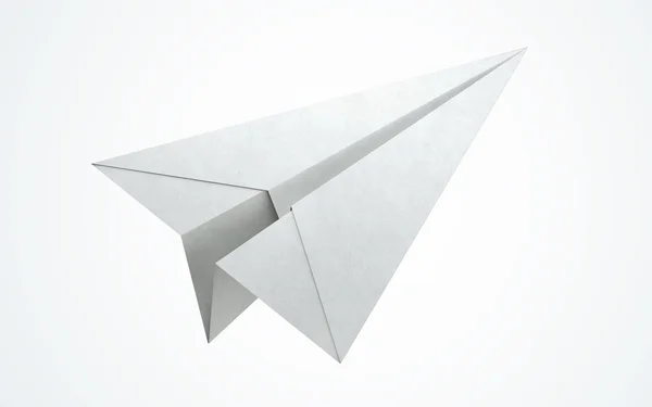 Paper airplane flying — Stock Photo, Image