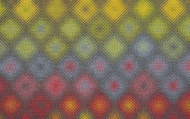 Kare ve eşkenar dörtgenli geometrik özet.