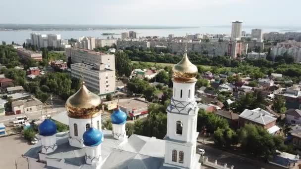 Kostel Ducha svatého Rusko Saratov — Stock video