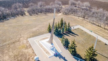Rusya, Engels yakınlarındaki Vostok 1 anıtı.