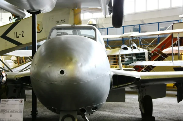 Vista interior do Museu da Aviação em Vantaa . — Fotografia de Stock