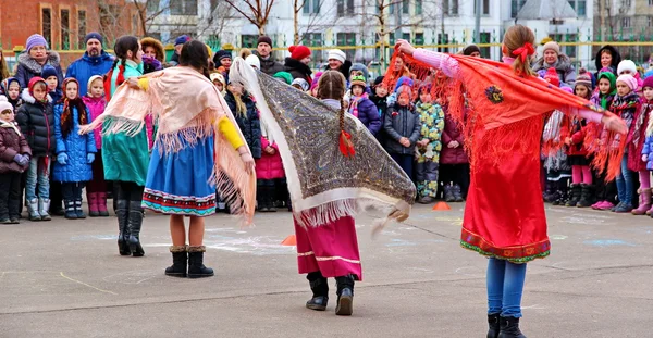 Масленица - традиционный весенний праздник в России . — стоковое фото