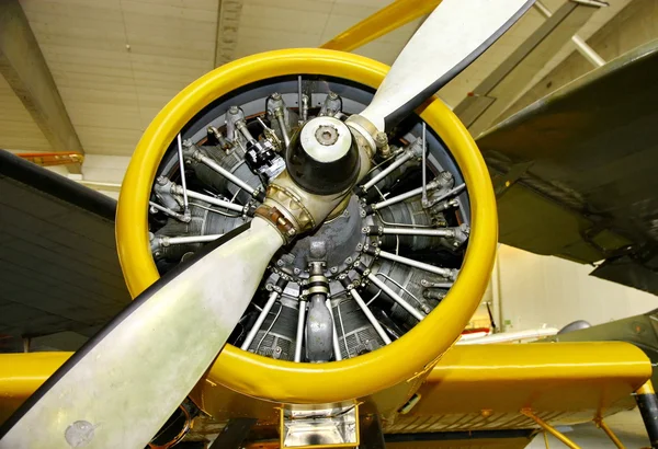 Interior view of The Aviation Museum — Zdjęcie stockowe