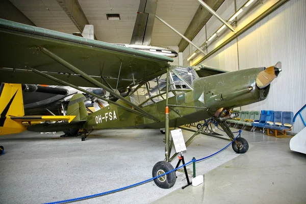 Interior view of The Aviation Museum — Stok fotoğraf