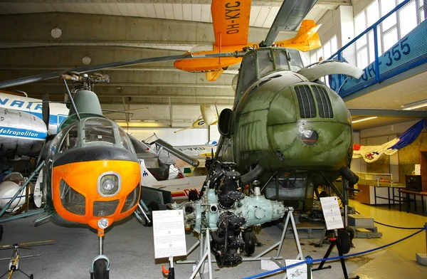Binnenaanzicht van het Luchtvaartmuseum in Vantaa — Stockfoto