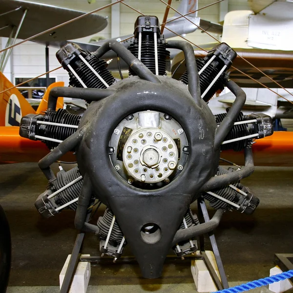 Veduta interna del Museo dell'Aviazione di Vantaa — Foto Stock