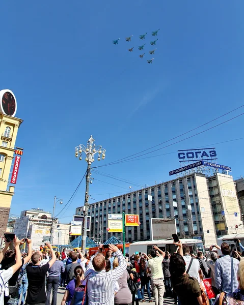 Victory parade dedicated to the Soviet victory over Germany — Stock Photo, Image