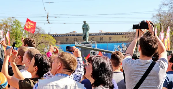 Парад Перемоги, присвячений радянської перемоги над Німеччиною Стокова Картинка