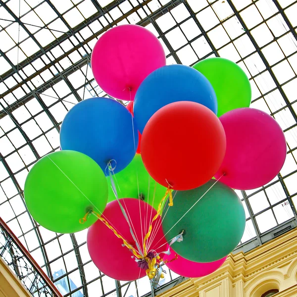 Colorful balloons with happy celebration party — Stock Photo, Image