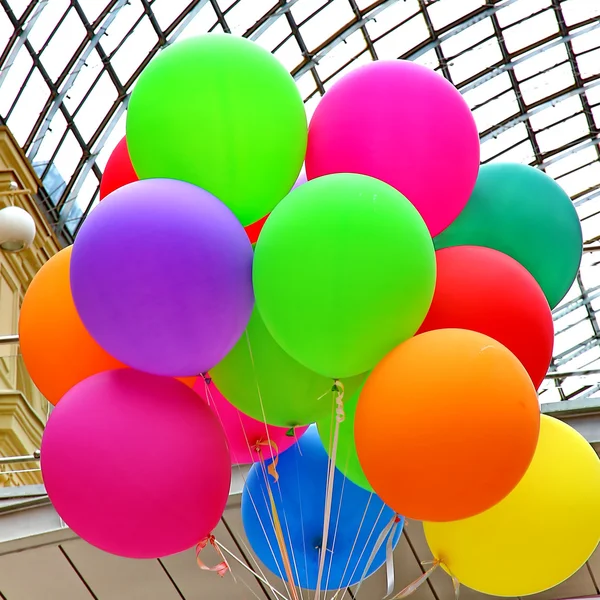 Colorful balloons with happy celebration party — Stock Photo, Image