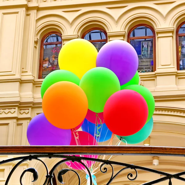 Colorful balloons with happy celebration party Royalty Free Stock Images