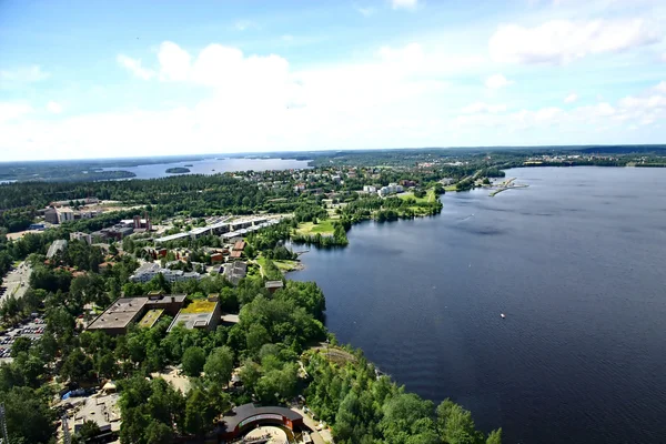 Vista para a cidade de Tampere, Finlândia — Fotografia de Stock