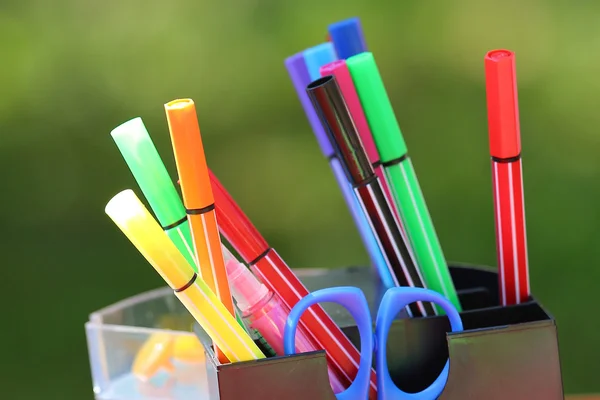 Renkli marker kalem — Stok fotoğraf