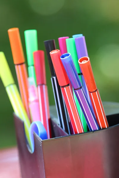 Renkli marker kalem — Stok fotoğraf