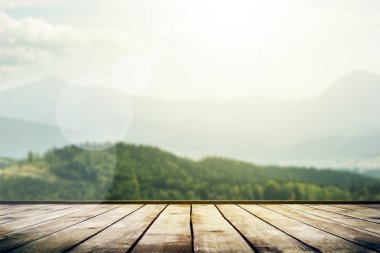 güneş ışığı, dağlar yatay