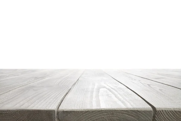 Papan kayu di atas latar belakang putih — Stok Foto