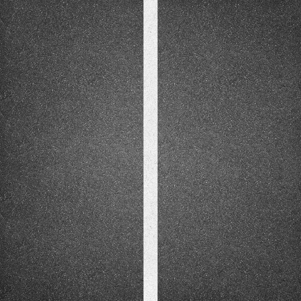 Asphalt texture background with white line — Stock Photo, Image