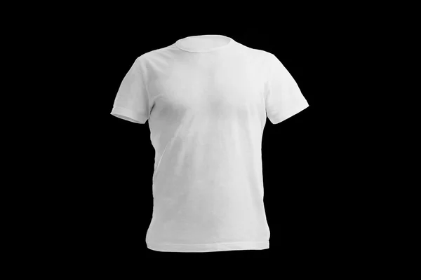 Camisa blanca sobre fondo negro — Foto de Stock