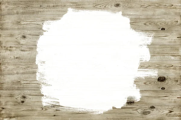白いペンキのスペースを持つ茶色木目テクスチャ — ストック写真