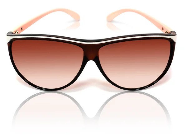 Luxusní hnědé sluneční brýle — Stock fotografie