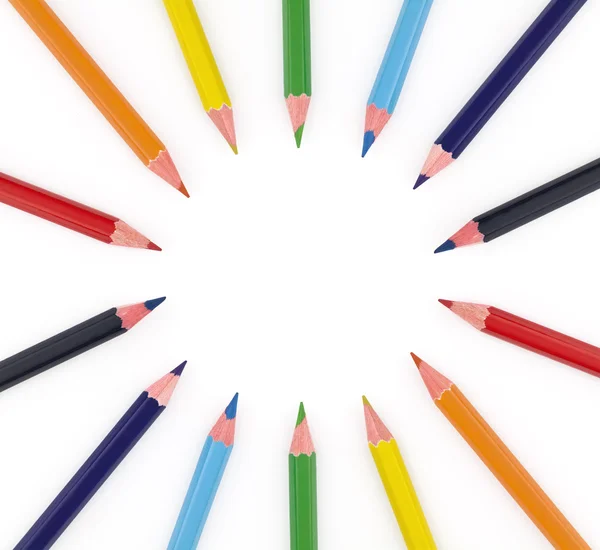 Multi colored pencils — Stock Photo, Image
