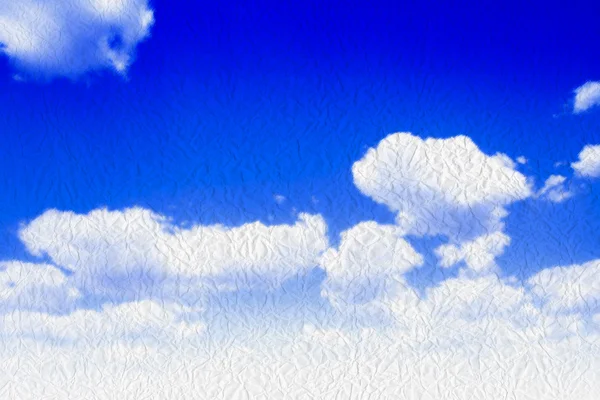 Блакитне небо на папері — стокове фото