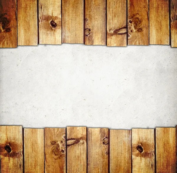 Wooden boards border — Stock Photo, Image