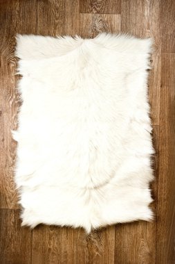 Decorative fur carpet clipart